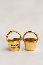 Load image into Gallery viewer, Fuckit Bucket Charm Gold | Motivational Charms