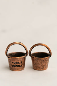 Fuckit Bucket Copper Charm | Word Charms