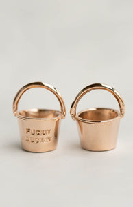 Fuckit Bucket Rose Gold Charm | Funny Charms for Bracelets